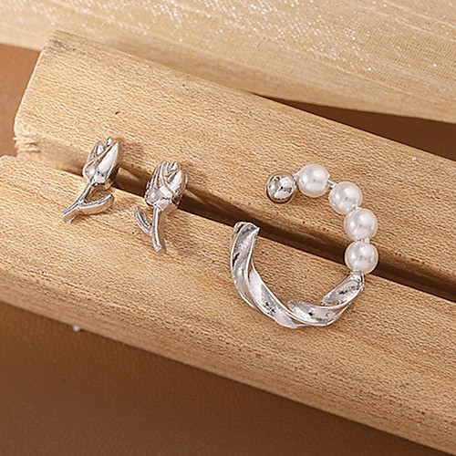 

3 pezzi Set di orecchini For Per donna Da sera Giornaliero Festival Plastica Lega