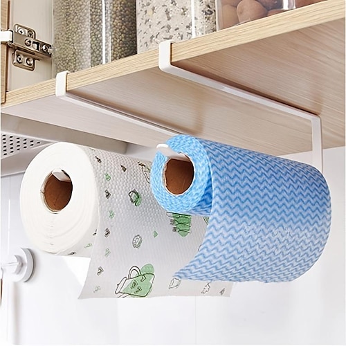 

держатель для бумажных полотенец из железа, держатель для бумажных полотенец на дверце шкафа, держатель для бумажных полотенец с перегородками, держатель для бумажных полотенец для ванной комнаты,