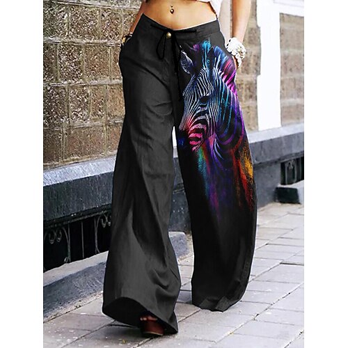 

Y2K Punk Gothic Straight Trousers Baggy Pants Back To School Anime Front Pocket Street Style Pants For Women's Adults' 3D Print Venetian Daily