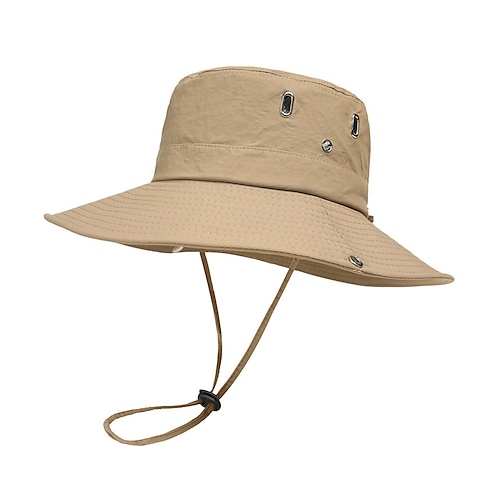 

Per uomo Cappelli da pescatore Cappello da sole Cappello da pescatore Cappello Boonie Cappello da escursione Nero Blu Poliestere Viaggi Stile da spiaggia Esterno Da mare Liscio Protezione solare UV