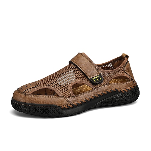 

Herre Sko En pedal Retro Penny Loafers Fritid Daglig Gange Elastisk stoff Pustende Svart Brun Grå Sommer Vår