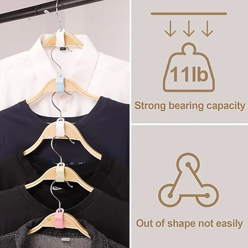 Clothes Hanger Connector Hooks, 2 Different Kinds Of Magic Hanger