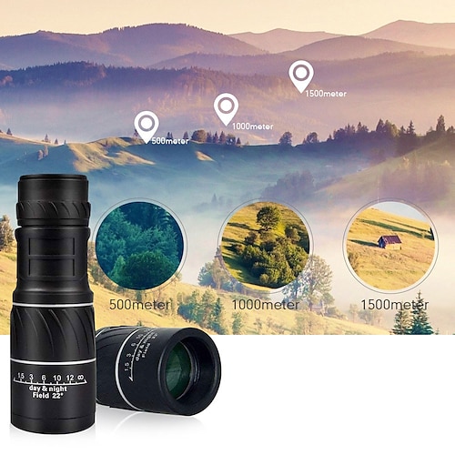 

Telescopio monocular con zoom de alta definición, mini telescopio de bolsillo, práctico alcance óptico para acampar al aire libre, viajar, accesorios de caza