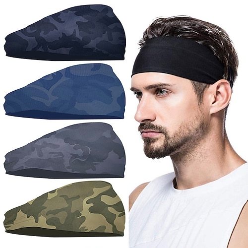 

Fascia sportiva Per uomo Per donna Cappelli Camouflage Traspirante Asciugatura rapida per Fitness Allenamento in palestra Corsa Estate Primavera Grigio scuro Verde foresta Nero