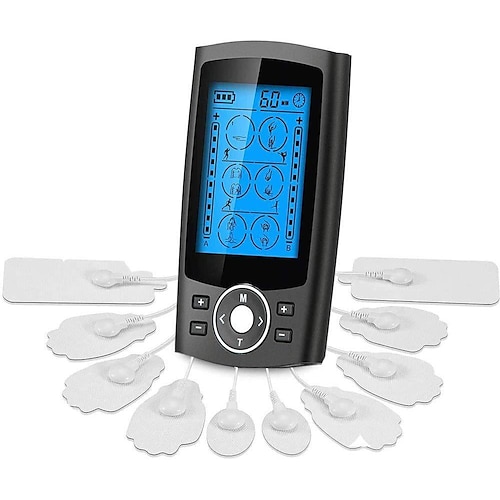 TENS Unit Muscle Stimulator, Electronic PMS Pulse Massager Machine for  Shock Physical Therapy, Back Pain Relief, Sciatica and Shoulder Recovery