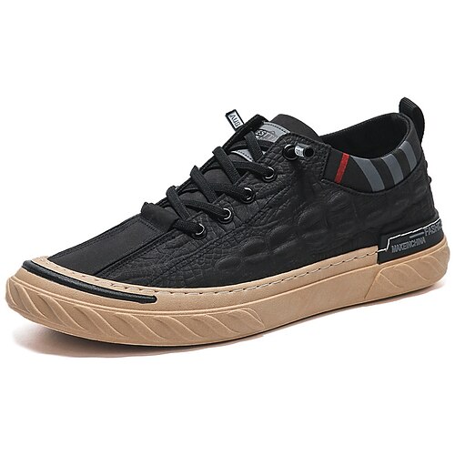 

Hombre Zapatillas de deporte Zapatillas de plataforma Casual Exterior Diario Tela Transpirable Negro Gris Verano