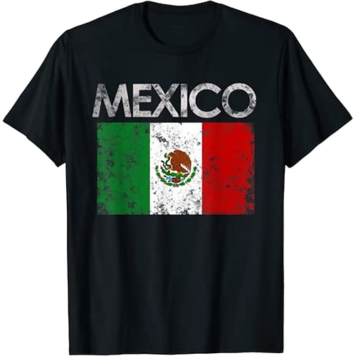 

Mexican Tee Cinco de Mayo Fiesta T-shirt Print Street Style T-shirt For Men's Women's Unisex Adults' Hot Stamping 100% Cotton Casual Daily