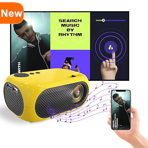 

MP40 LED Mini Projector Built-in speaker Video Projector for Home Theater 480x360 Support TV Stick HDMI USB Input