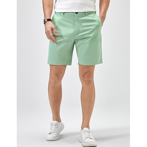 

Herre Shorts Chino Shorts Bermudashorts Lomme عادي Komfort Pustende utendørs Daglig Ut på byen Bomullsblanding Fritid Grønn