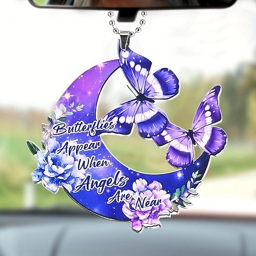 

starfire violet papillon lune pendentif voiture rétroviseur pendentif accessoires tournesol éléphant porte-clés accessoires sac pendentif cadeau