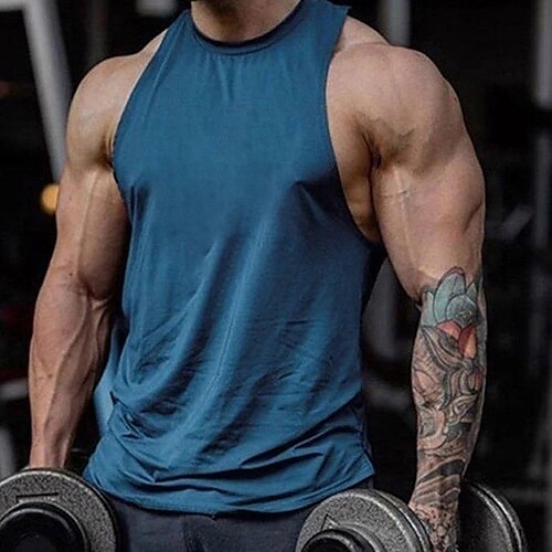 

Men's Tank Top Vest Top Undershirt Sleeveless Shirt Crew Neck Athleisure Going out Sleeveless Print Clothing Apparel Fashion Designer Muscle