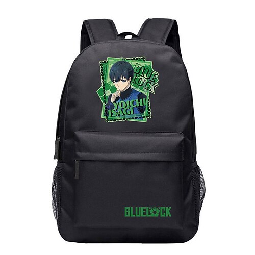 

mochila bolsa com trava azul isagi yoichi anime estudante bolsa escolar cosplay acessórios presente bolsa de lembrança lona masculina feminina