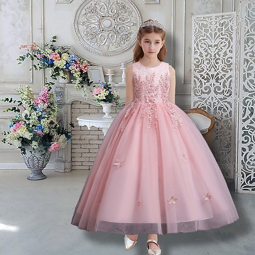 

Mädchen' Tüll-Kleid Ärmellos Farbe 3D-gedruckte Grafik Kleider Kuschelig Knielang Polyester Kleid Sommer Frühling Herbst kinderkleidung Leistung Party Schlank Bedruckt