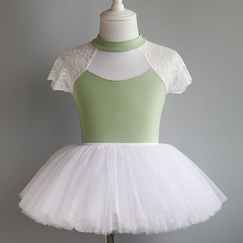 

Abbigliamento da ballo per bambini Danza classica Gonne Di pizzo Traforato Colore Puro Da ragazza Prestazioni Addestramento Fibbie Alto Poliestere Tulle