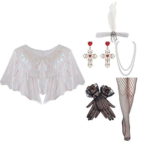 

Gatsby le magnifique Rétro Vintage 1920s Inspiré du vintage Tenue Costume de fête Robe de bal Femme Paillettes Costume Vintage Cosplay Soirée Evénement Casual Quotidien Fête / Cocktail Sans Manches