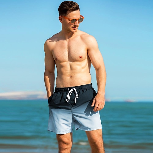 

Herre Badeshorts Surf shorts UV Solbeskyttelse Letvægt Hurtigtørrende Badetøj Underdele Svømning Dykning Surfing Strand Ensfarvet Sommer