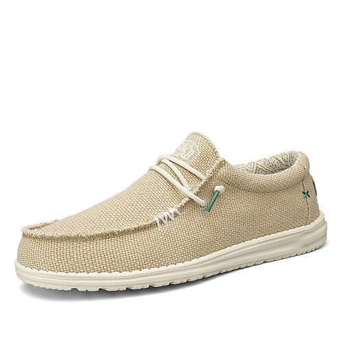 

Homme Chaussures Mocassins et Slip On Rétro Mocassins Penny Décontractées du quotidien Marche Tissu élastique Respirable Bottine / Demi Botte Bleu Roi Kaki Eté Printemps