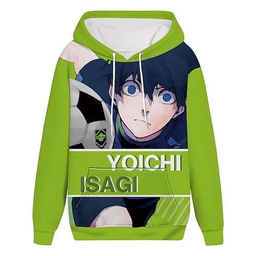 

Inspirado por candado azul isagi yoichi Animé Disfraces de cosplay Japonés Mascarada Sudaderas con capucha de cosplay Manga Larga Sudadera Para Hombre Mujer