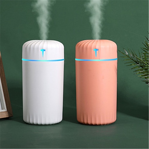 

450ml luftfukter mini aroma olje luftfukter bærbar diffuser hjemme bil usb laderenser kjølig tåke stille luftfukter