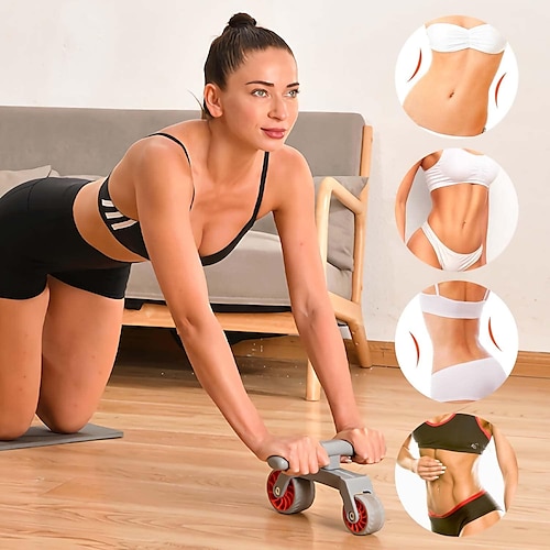 

roda de rolo ab, equipamento de treino ab para homens e mulheres rolo abdominal, exercícios de força de ginástica em casa.