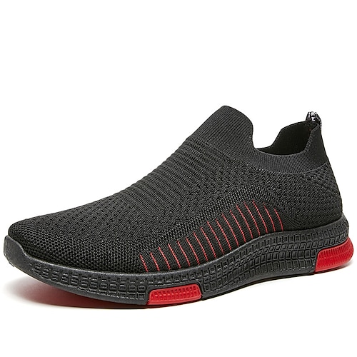 

Per uomo Scarpe da ginnastica Informale Giornaliero Tessitura volante Traspirante Nero grigio Nero / Rosso Grigio Estate Primavera