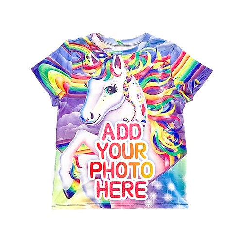 

skræddersyet t-shirt til 3-12 år drenge og piger design dine egne børn skræddersyede 3d-skjorter, personliggjort over det hele print t-shirt skræddersyede gaver