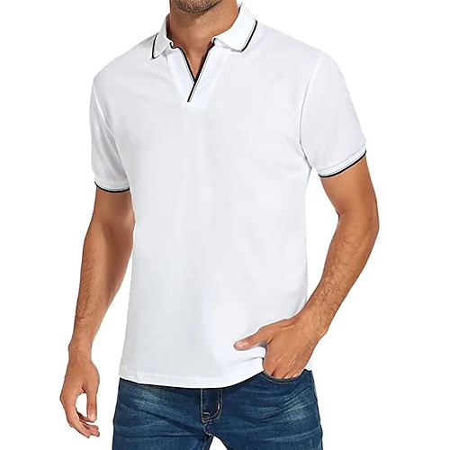 

Herre Sport Polo POLO T-skjorte Avslappet Ferie Knaphul Kortermet Mote Grunnleggende عادي Fort Tørring Sommer Normal Dyp Grønn Svart Hvit Mørk Navy Sport Polo