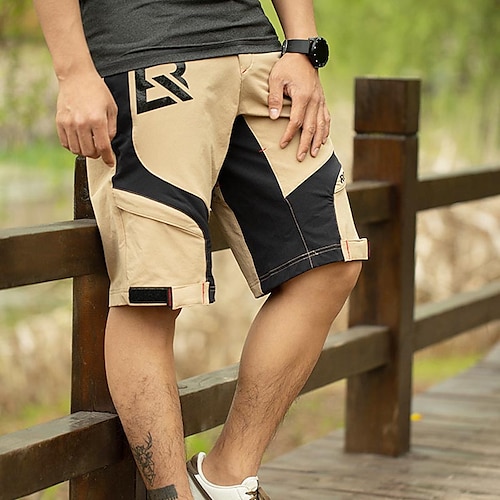 

Herre Fôrede sykkelshorts Sykkel Fôrede shorts Fjellsykling Veisykling sport Grafisk 3D Pute Pustende Fukttransport Hurtigtørkende Svart Gul Klær Sykkelklær