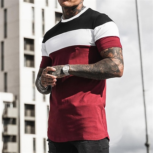 

Herre T-shirt Skjorte T-Shirts Grafisk Poker Rund hals Plusstørrelser Afslappet Ferie Kortærmet Tøj Designer Muskel Slim Pasform Stor og høj