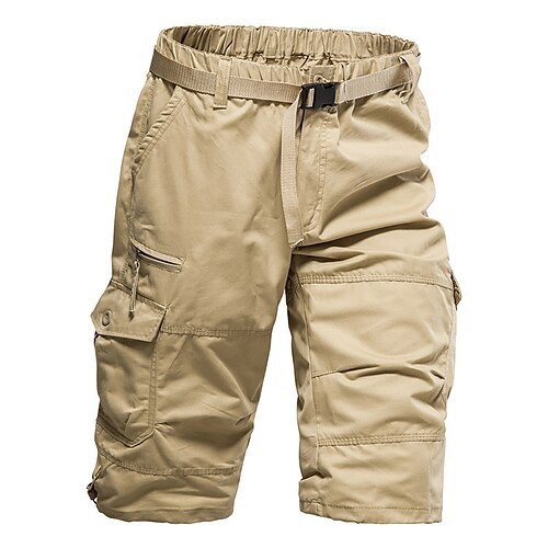 

Hombre Pantalón Corto Cargo Pantalón corto Bermudas Bolsillo Plano Color Camuflaje Comodidad Transpirable Exterior Diario Noche Casual Grande y alto Negro Amarillo