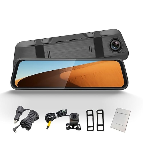 EURS 4 Inches Car Video Recorder Dashcam Dual Lens HD 1080P