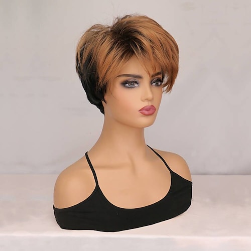 

Parrucche sintetiche Onda naturale Parte laterale A macchina Parrucca 26 pollici Capelli sintetici Per donna Regolabili Gradiente di colore Alta qualità Multicolore