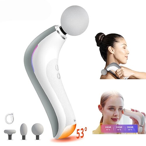 

Mini Massage Gun Deep Tissue Muscle Massager Gun Travel Pocket-Sized Massage Gun Small Quiet At-Home Whole Body Massager With Heat Portable Electric Lightweight Massage Gun