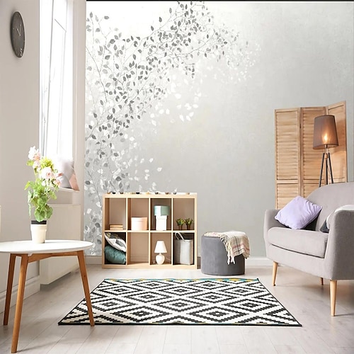 

Plantes Abstrait Paysage Décoration d'intérieur Floral Paysage Revêtement, Toile PVC / vinyle Matériel adhésif requis Mural, Couvre Mur Chambre