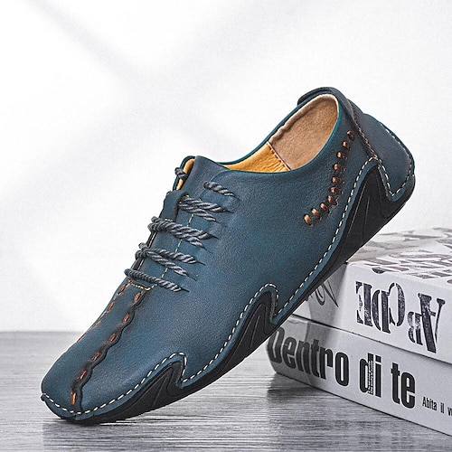 

Homme Oxfords Mocassins Entreprise Décontractées Extérieur du quotidien Marche Microfibre Respirable Noir Bleu Marron Eté Printemps