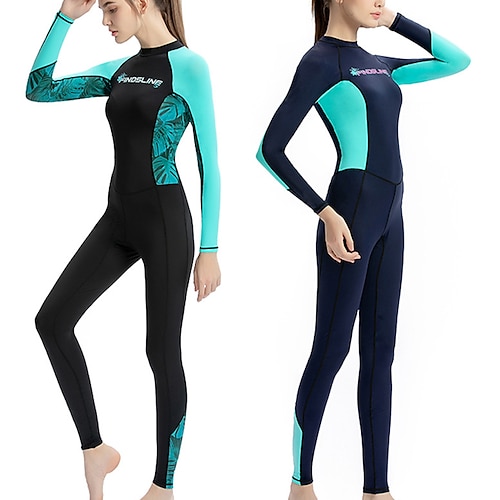 

Dame Huddragt til dykkerudslæt Vandtæt UV Solbeskyttelse UPF50 Heldækkende Badetøj Badedragt Svømning Dykning Surfing Snorkling Sommer Forår