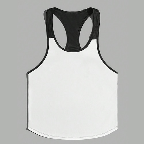 Men's Tank Top Vest Top Undershirt Sleeveless Shirt Color Block