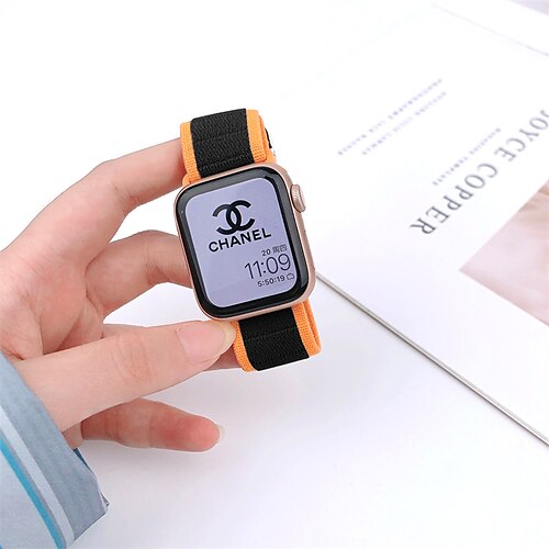 

Solo-Loop Kompatibel mit Apple Watch Armband 38mm 40mm 41mm 42mm 44mm 45mm 49mm Verstellbar Atmungsaktiv Nylon Ersatzarmband für iwatch Series Ultra 8 7 6 5 4 3 2 1 SE