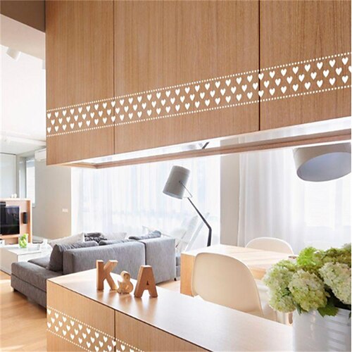 

weiße transparente Tapete Bordüre Taille Fußleiste abziehen und aufkleben selbstklebendes PVC/Vinyl modernes wasserdichtes Wandtattoo für Zimmer 10x1000cm/3.93''x393.7''