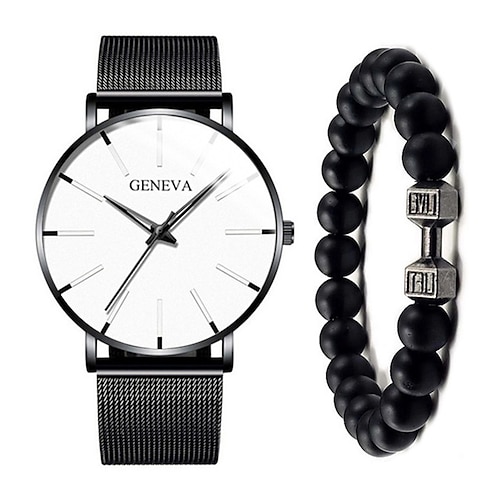 

Женевские кварцевые часы для мужчин, стильные стимпанк, повседневные аналоговые кварцевые наручные часы с браслетом, водонепроницаемые часы из искусственной кожи