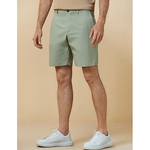 

Homme Short Short Chino Bermuda Poche Plein Confort Respirable Extérieur du quotidien Sortie Mélange de Coton Décontractées Vert