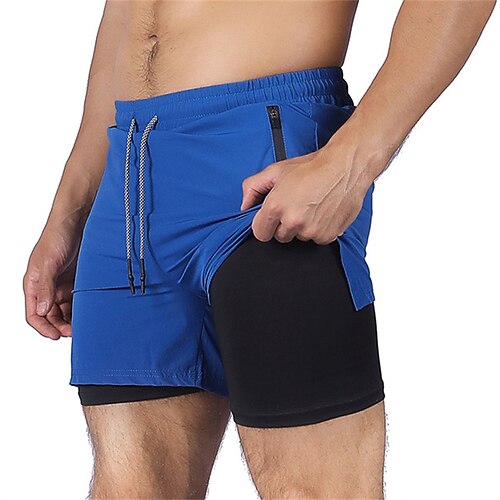 

Per uomo Pantaloncini sportivi Pantaloncini attivi Pantaloncini casual A cordoncino Vita elastica Tasca con cerniera Liscio Comfort Asciugatura rapida Esterno Giornaliero Per uscire Di tendenza