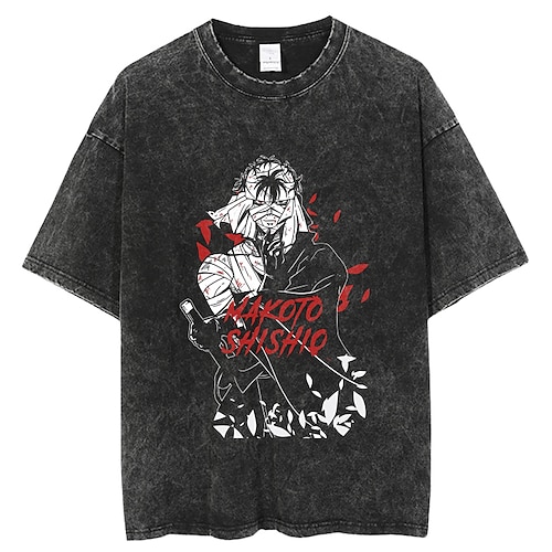 

RurouniKenshin Gotico Himura Kenshin Cosplay Makoto Shishio Maglietta Cartone animato Abbigliamento sportivo Stampa Grafica Maglietta Per Per uomo Per donna Unisex Per adulto Stampa a caldo 100