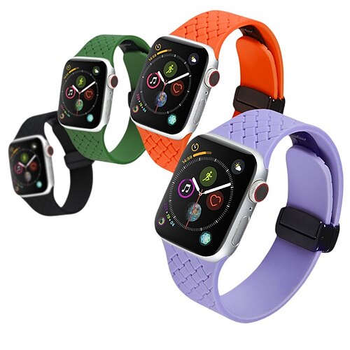 

Sport Band Compatible with Apple Watch band 38mm 40mm 41mm 42mm 44mm 45mm 49mm Waterproof Adjustable Women Men Silicone Strap Replacement Wristband for iwatch Series Ultra 8 7 6 5 4 3 2 1 SE