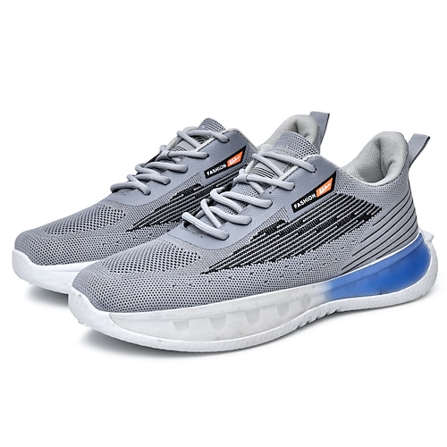 

Per uomo Scarpe da ginnastica Uncinetto Scarpe comfort Per sport Informale Giornaliero Ufficio e carriera Footing A maglia Tessitura volante Traspirante Stivaletti / tronchetti Blu Reale Grigio