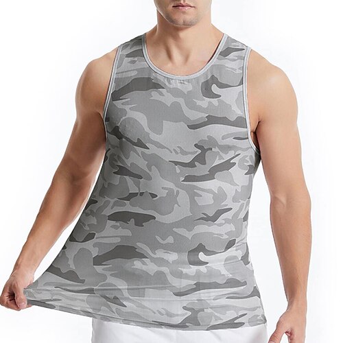 

Per uomo Canotte Panciotto Maglieria intima Canotte con retro a vogatore Maglietta senza maniche Camouflage Girocollo Sportivo Da mare Senza maniche Stampa Abbigliamento Di tendenza Giornaliero Sport