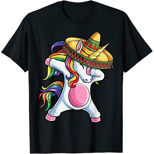 

camiseta mexicana cinco de mayo fiesta camiseta estampada estilo callejero camiseta para hombres mujeres unisex adultos estampado en caliente 100% algodón casual diario