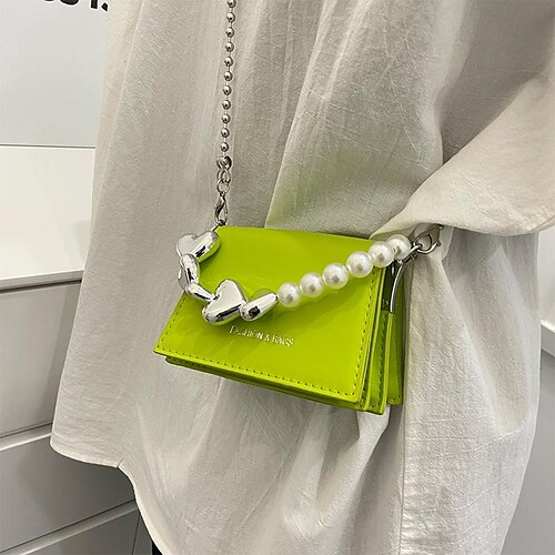 

Per donna Borsetta Borsa a tracolla pelle sintetica Giornaliero Dettagli con perline Catenina Duraturo Anti polvere Nero Rosa Arancione