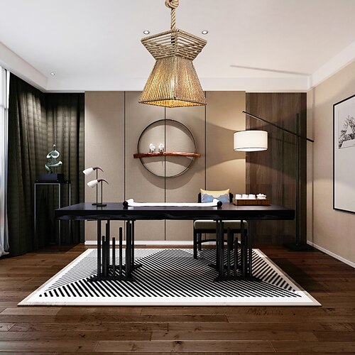 

150 cm linea design lampada a sospensione corda canapa finiture verniciate artistico vintage 110-240 v