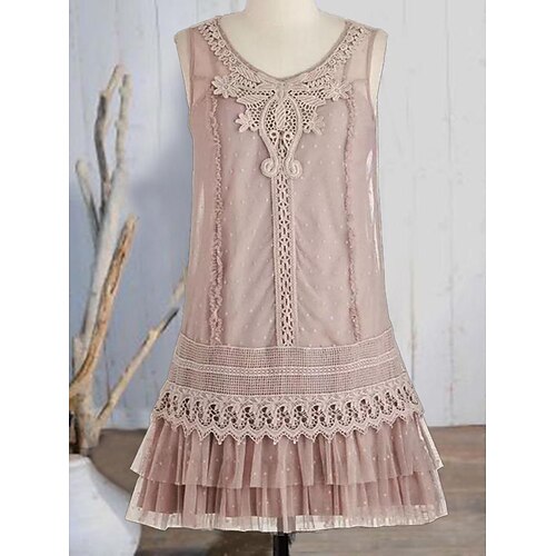 

Per donna Plus Size Abito casual Abito senza maniche Tinta unica Abito lungo Abito lungo Senza maniche Con balze Girocollo Di tendenza Esterno Rosa Estate Primavera L XL XXL 3XL 4XL